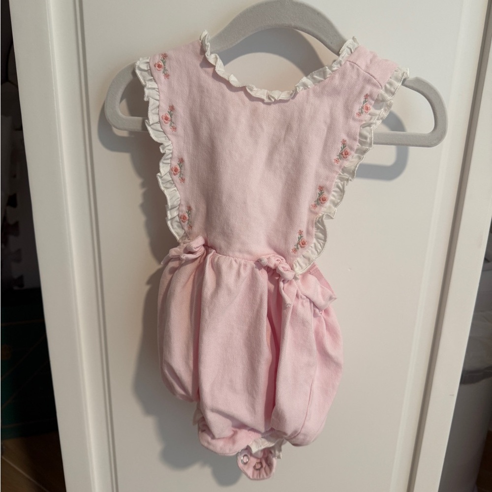 Pink Ruffled Baby Romper